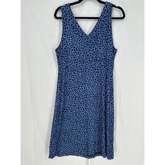 Fresh Produce Dress Womens Small Blue Midi Floral Sleeveless Stretch Sundress - Picture 3 of 8
